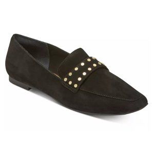 Rockport Laylani Studded Loafer Women Black Suede Slip On Flat